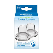 Dr Brown's - Narrow Options+ Silicone Baby Bottle Sippy Spout, 2 - Pack Mother & Baby