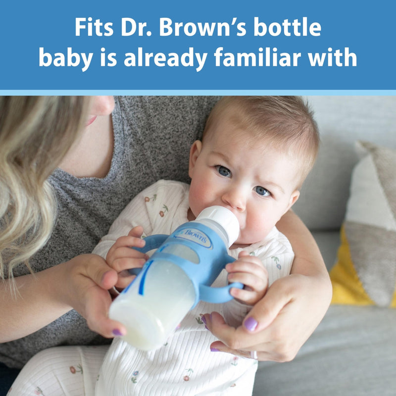Dr Brown's - Narrow Silicone Handles, Gray Mother & Baby