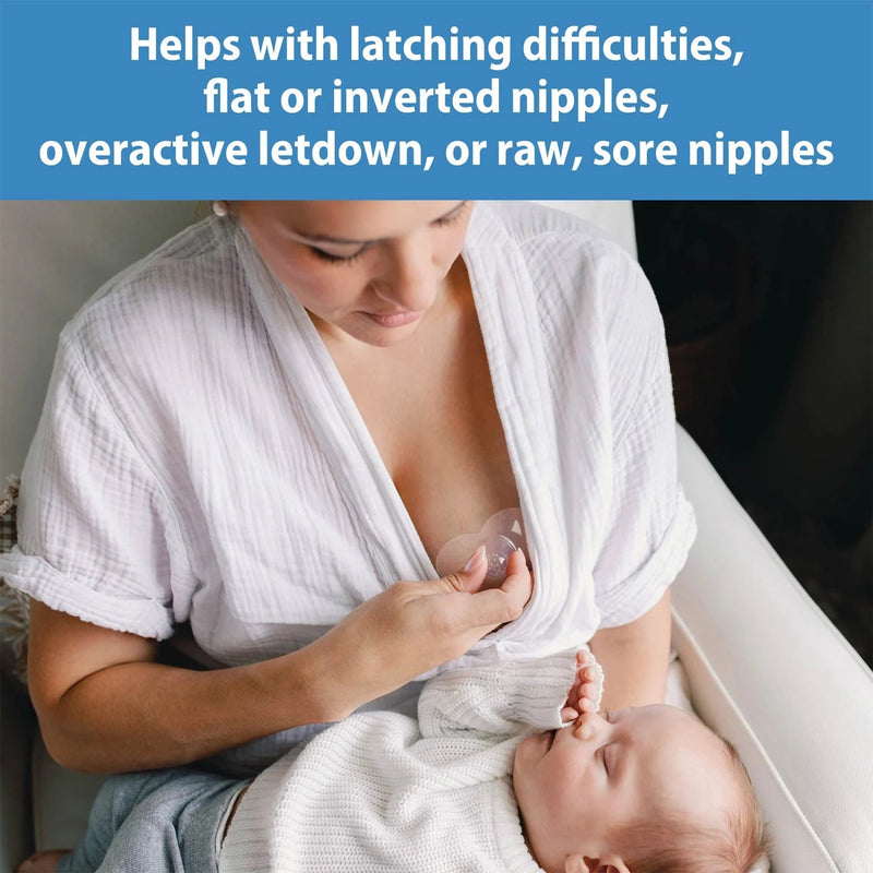 Dr Brown's - Nipple Shields 2 - Pack with Sterilizer Case Mother & Baby Size 1