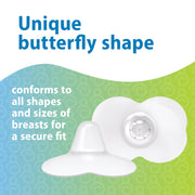 Dr Brown's - Nipple Shields 2 - Pack with Sterilizer Case Mother & Baby Size 1