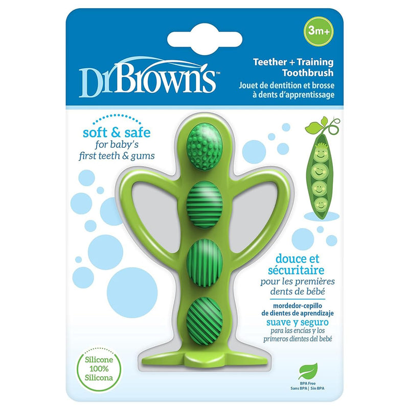 Dr Brown's - Peapod Teething Toothbrush, Green Mother & Baby