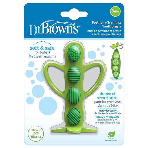 Dr Brown's - Peapod Teething Toothbrush, Green Mother & Baby