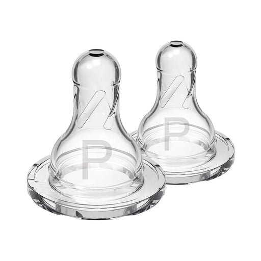 Dr Brown's - Preemie Flow Silicone Narrow Nipple, 2 - Pack Mother & Baby