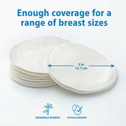 Dr Brown's - Reusable Breast Pads with Laundry Bag, 8 count Mother & Baby