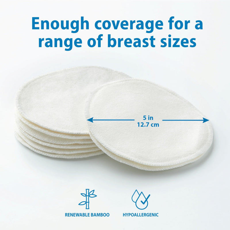 Dr Brown's - Reusable Breast Pads with Laundry Bag, 8 count Mother & Baby