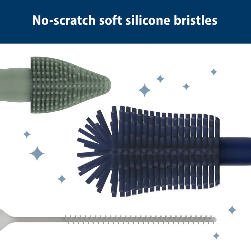 Dr Brown's - Silicone Brush Set, 3pk Mother & Baby