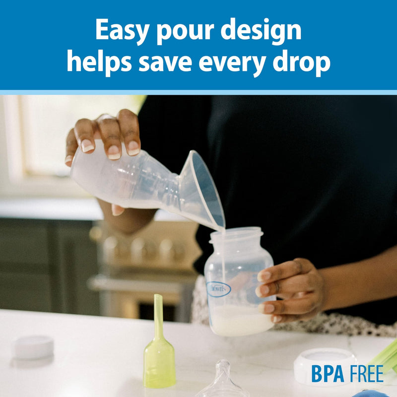 Dr Brown's - Silicone One - Piece Breast Pump w/ 4oz/120mL Narrow Anti - Colic Bottle Mother & Baby
