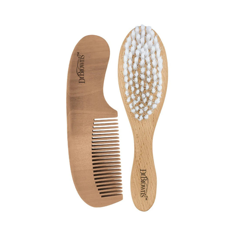 Dr Brown's - Soft and Safe Brush + Comb Mother & Baby