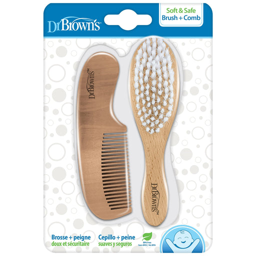 Dr Brown's - Soft and Safe Brush + Comb Mother & Baby