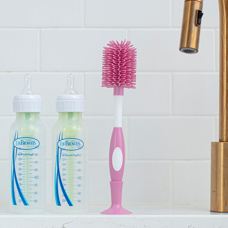 Dr Brown's - Soft Touch Bottle Brush, Pink Mother & Baby
