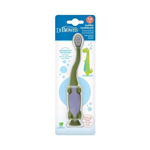 Dr Brown's - Toddler Toothbrush, Dinosaur, Green, 1 - Pack Mother & Baby