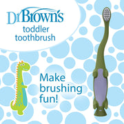 Dr Brown's - Toddler Toothbrush, Dinosaur, Green, 1 - Pack Mother & Baby