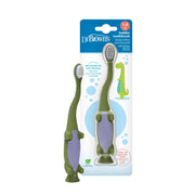 Dr Brown's - Toddler Toothbrush, Dinosaur, Green, 1 - Pack Mother & Baby