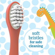 Dr Brown's - Toddler Toothbrush, Dinosaur, Green and Orange, 2 - pack Mother & Baby