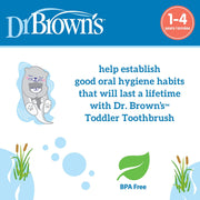 Dr Brown's - Toddler Toothbrush, Otter, Gray, 1 - Pack Mother & Baby