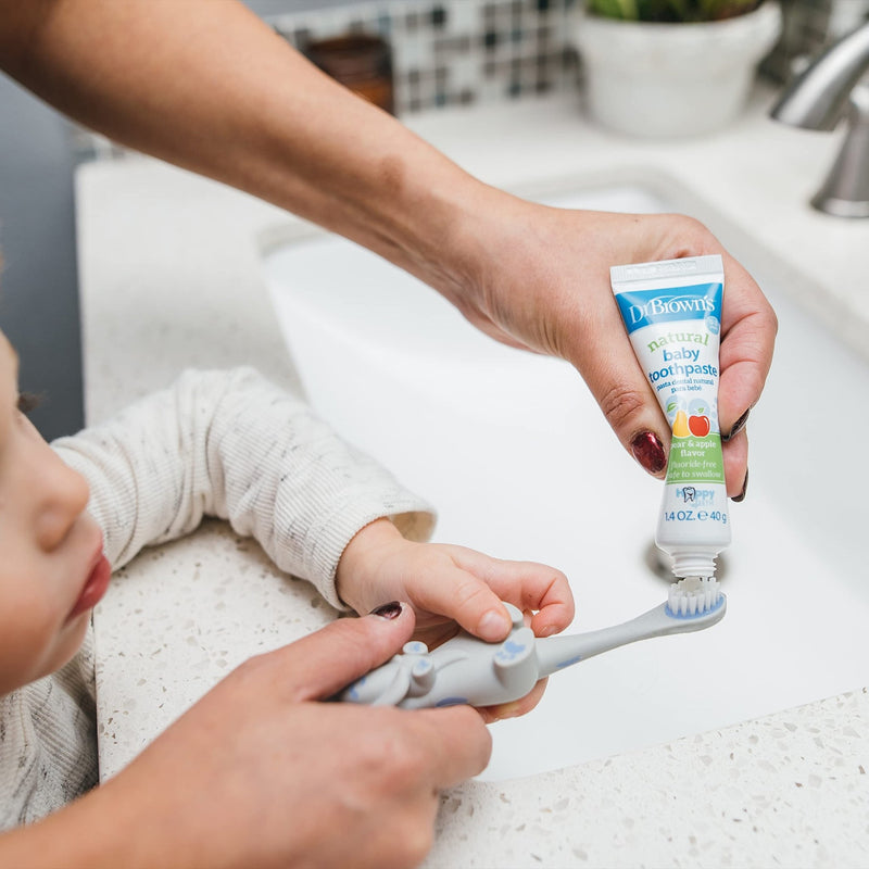 Dr Brown's - Toddler Toothbrush, Otter, Gray, 1 - Pack Mother & Baby