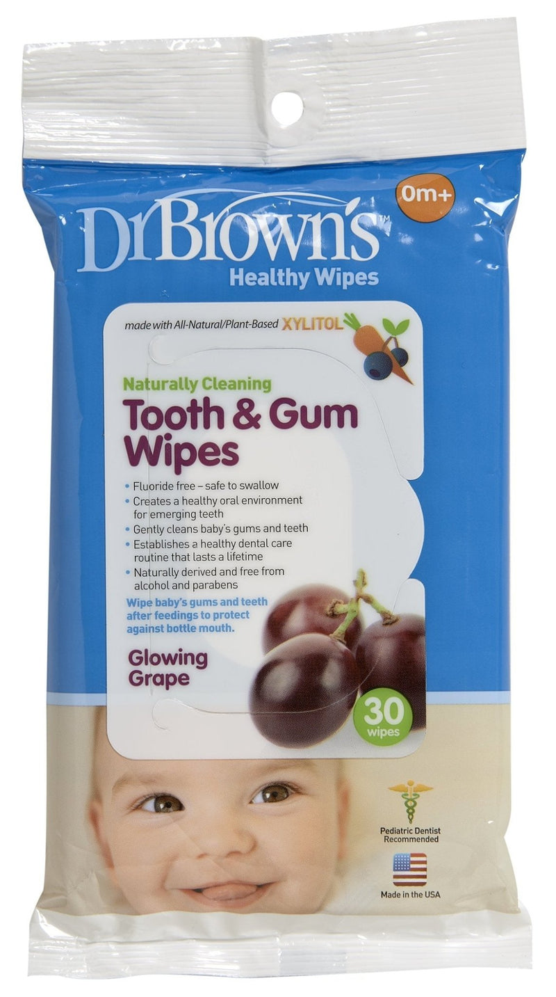 Dr Brown's - Tooth and Gum Wipes 30 - Count Mother & Baby