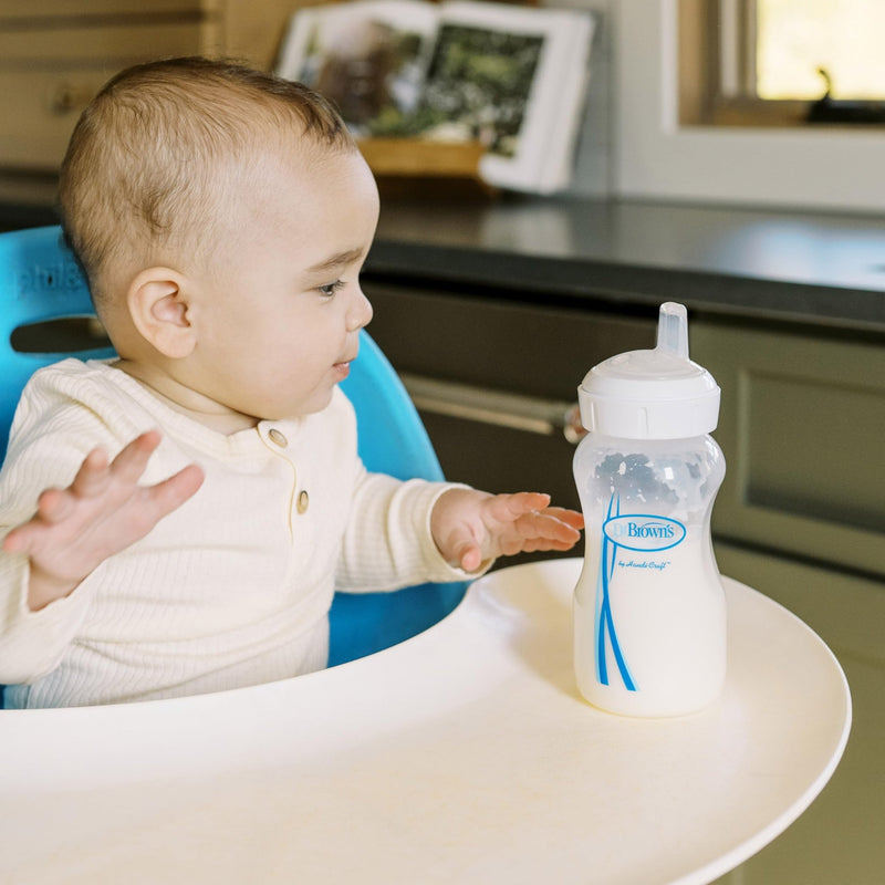 Dr Brown's - Wide - Neck Options+ Silicone Baby Bottle Sippy Spout, 2 - Pack Mother & Baby