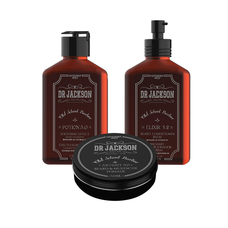 Dr Jackson - Elixir Shampoo, Conditioner 100 ml & Beard Pomade 50 ml Beauty & Personal Care
