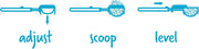 Dreamfarm - Levoop - Adjustable Level Measuring Scoop Home & Kitchen