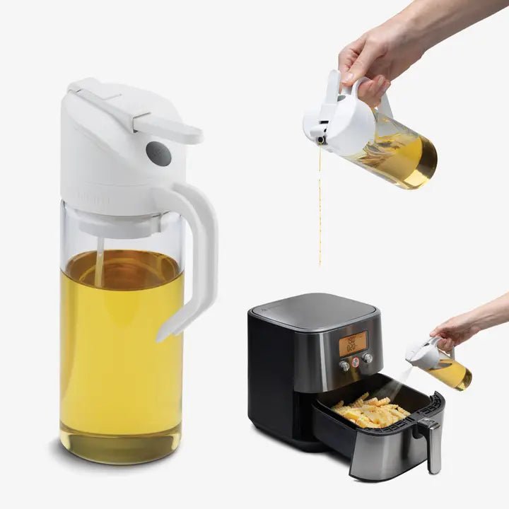 DREAMFARM - Oileroo Oil Sprayer Lite Plastic Bottle, White Lid Home & Kitchen
