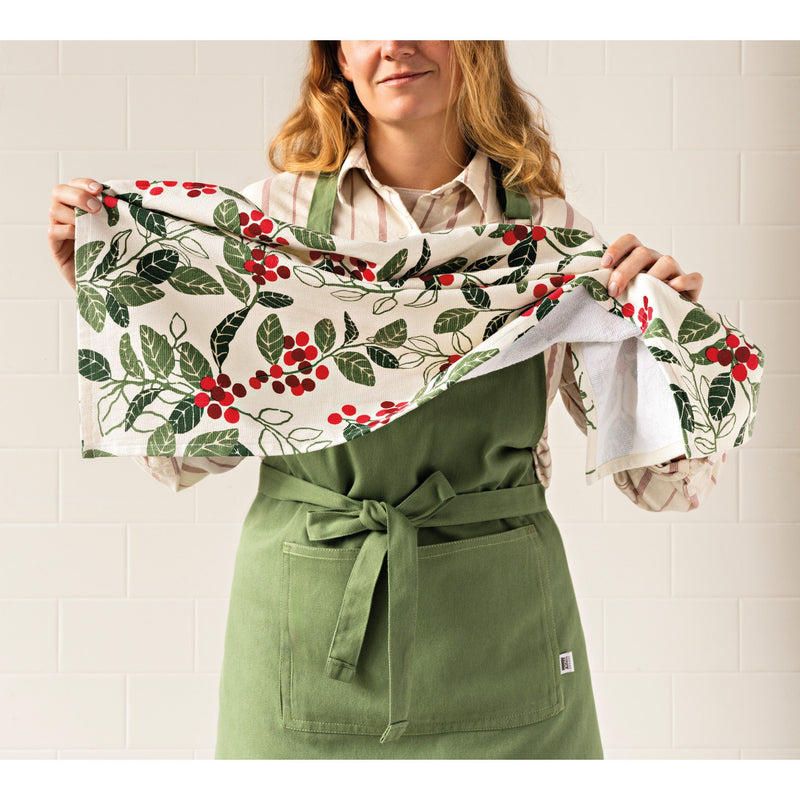 Now Designs - Merry Berry Christmas Terry Dishtowel - lifestyle