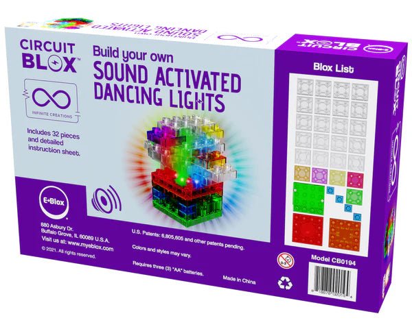 E - Blox - Build Your Own - Sound Activated Dancing Lights Games & Toys