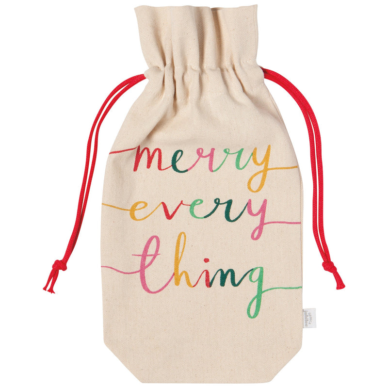 Jubilee - Merry Everything Christmas Wine Bags Set of 2