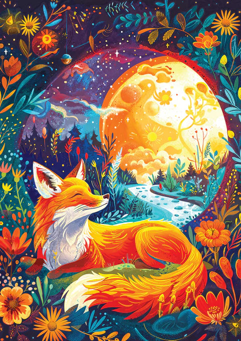 ENJOY - 1000 Piece Puzzle - Moon Fox
