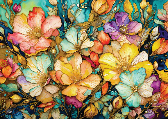 ENJOY - 1000 Piece Puzzle - Fancy Flower Garden