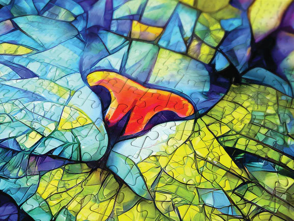 ENJOY - 1000 Piece Puzzle - Fiona the Stained Glass Cat