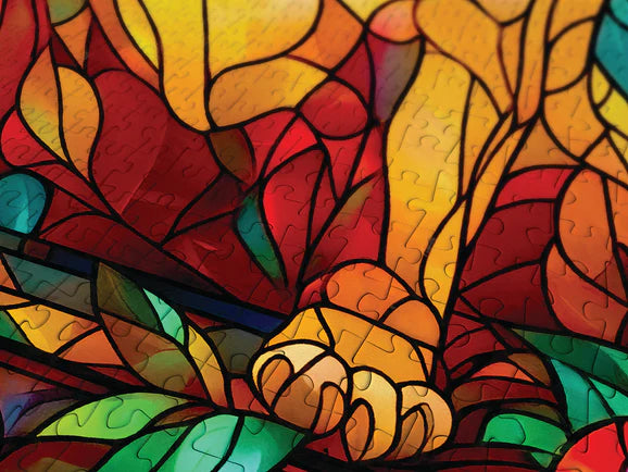 ENJOY - 1000 Piece Puzzle - French Bulldog Stained Glass