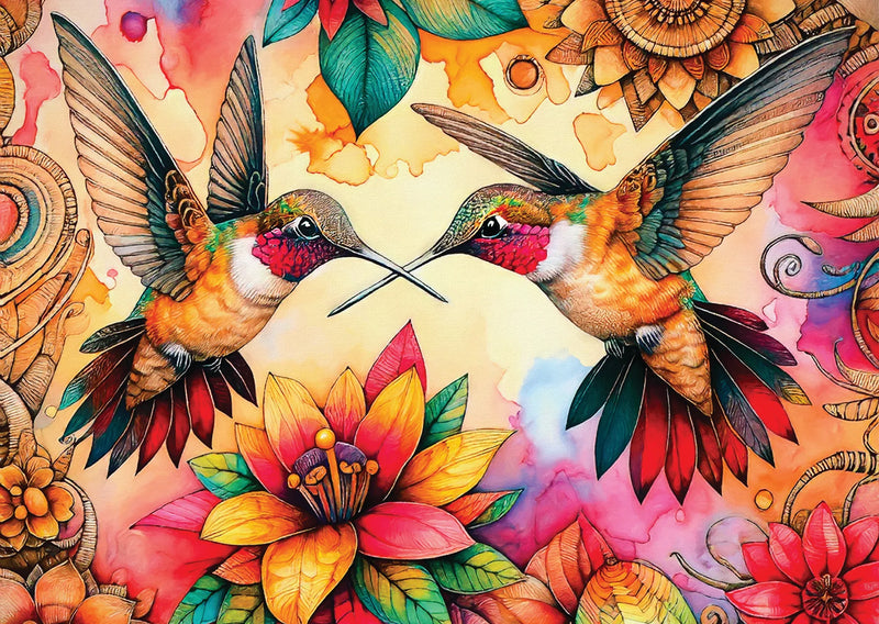 ENJOY - 1000 Piece Puzzle - Hummingbird Haven