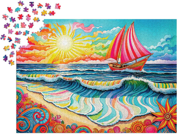 ENJOY - 1000 Piece Puzzle - Sailing at Sunrise