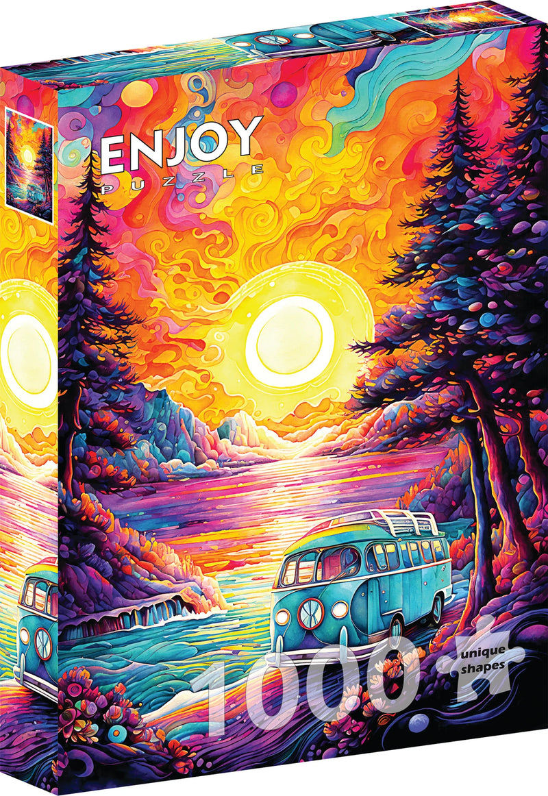 ENJOY - 1000 Piece Puzzle - Van Life at the Beach