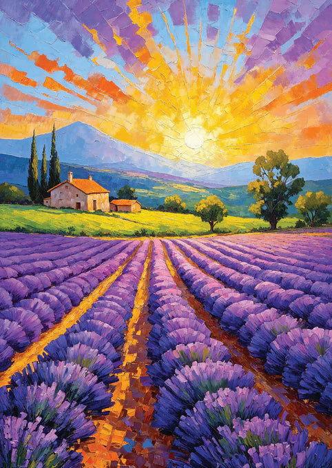 ENJOY - 1000 Piece Puzzle - Lavender Sunset
