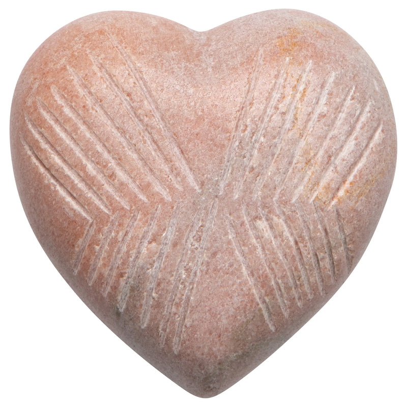 Heirloom - Heart Marble Large Pink