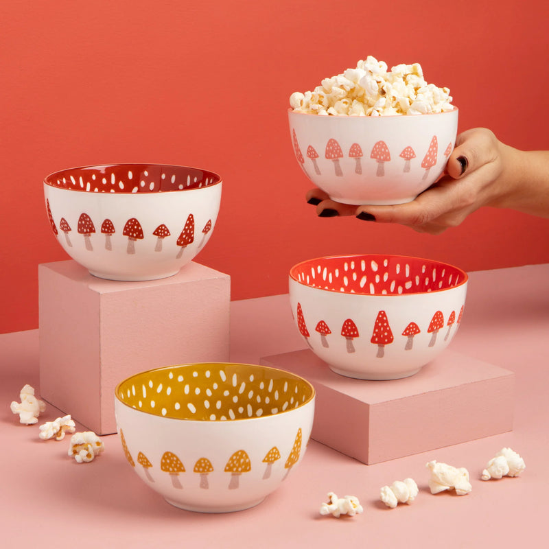 Jubilee - Set/4 Everyday Bowls Toadstool