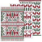 Now Designs - Folk Forest Christmas Bakers Floursack Dishtowels