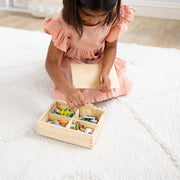 Melissa & Doug - 12-Piece Wooden Puzzles - Pets (Set of 4) - in use during play