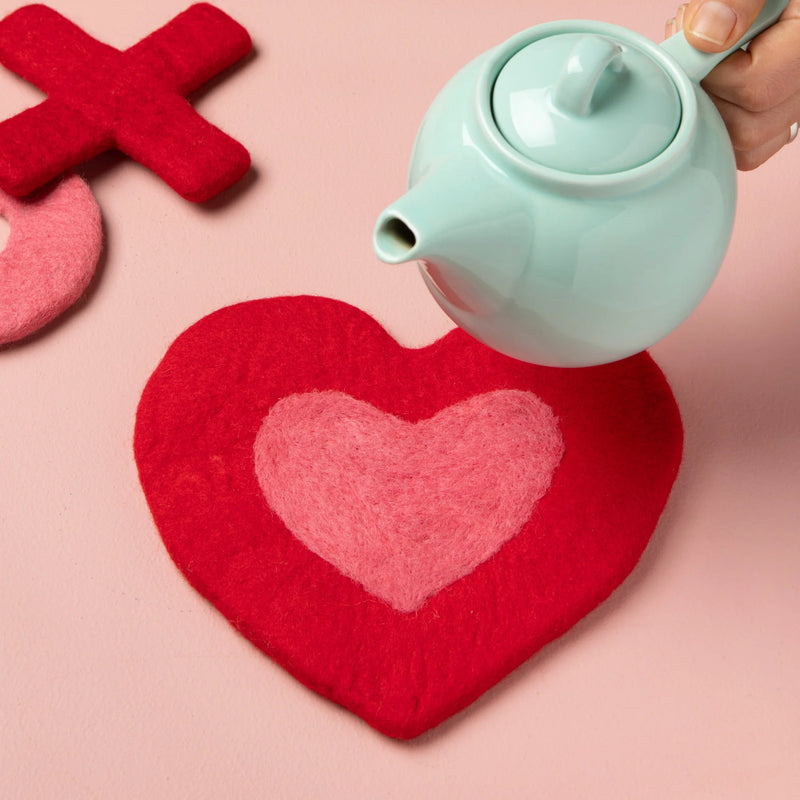 Jubilee - Trivet Felt Wool Heart