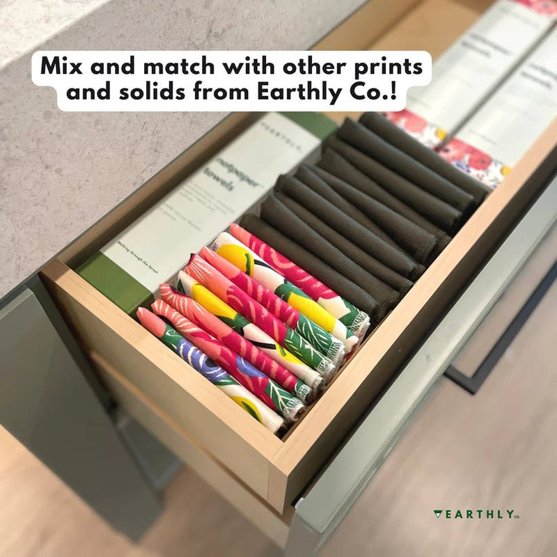 EARTHLY CO - Reusable Paper Towel 10 - PK Sardine social Home & Kitchen