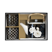 Easy Life - ART DECO & FLOWERS - 4 - piece Tea Set Home & Kitchen