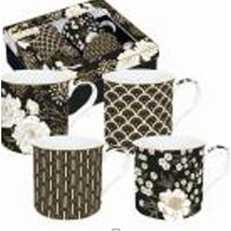 Easy Life - ART & DECO - Mug - Set of 4 | 300 ml Home & Kitchen