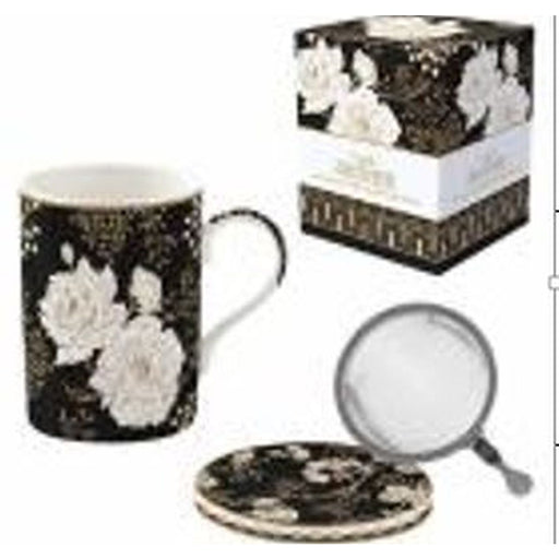 Easy Life - ART & DECO - Mug - with Lid & Metal Infuser | 350 ml Home & Kitchen