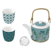Easy Life - ATMOSPHERE JUNGLE - 5 - piece Tea Set Home & Kitchen