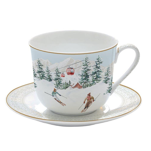 Easy Life - CHALET - Breakfast Cup & Saucer | 400 ml / 13.5 oz Home & Kitchen