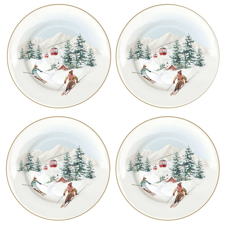 Easy Life - CHALET - Dessert Plate - Set of 4 | 19 cm / 7.5 in Home & Kitchen