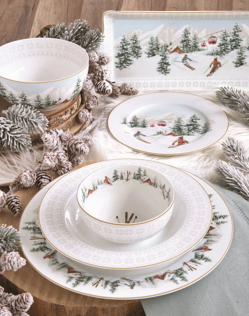 Easy Life - CHALET - Dessert Plate - Set of 4 | 19 cm / 7.5 in Home & Kitchen