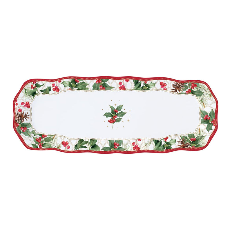 Easy Life - CHRISTMAS BERRIES - Platter | 37 cm / 14.5 in Home & Kitchen
